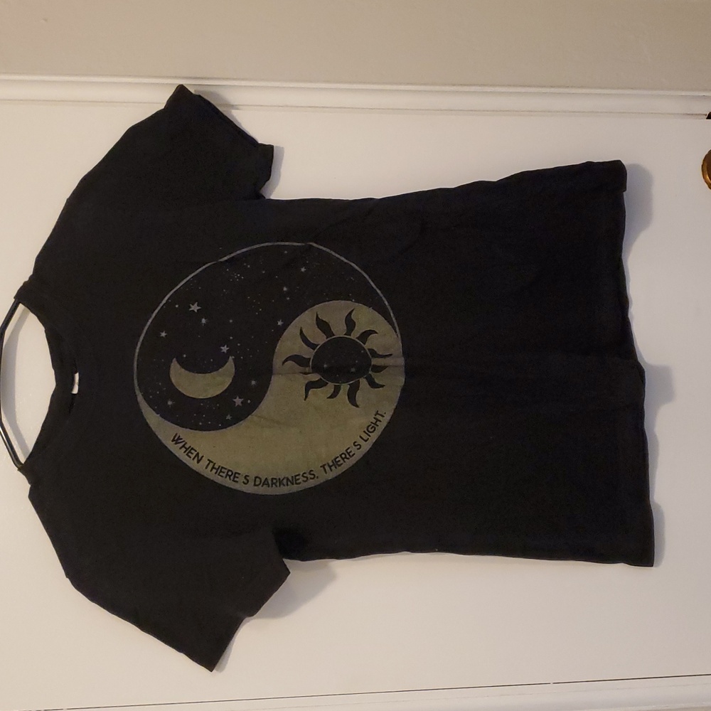 Sun and the moon short sleeved women's medium size shirt 100% cotton brand new